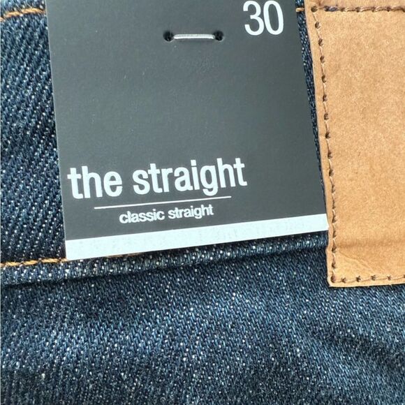 7 For All Mankind The Straight Classic Dark Blue Jeans Los Angeles Men’s Size 30 - Picture 14 of 15
